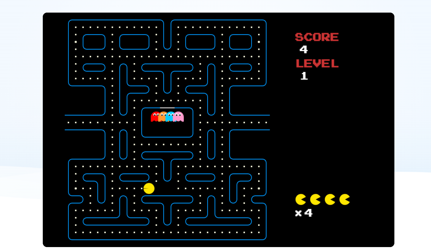 吃豆人HTML5游戏源码 图片