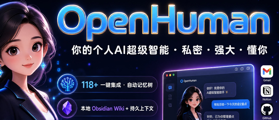 像人一样的AI助手 - OpenHuman